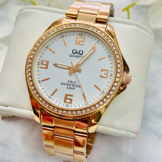 RELOJ Q&Q DAMA PIEDRAS- 🎁 ¡PROMOCIÓN DÍA DE LAS MADRES! 💐
